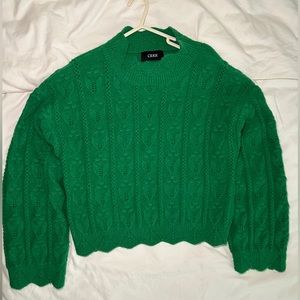 Green cable knit Sweater Cider Size S